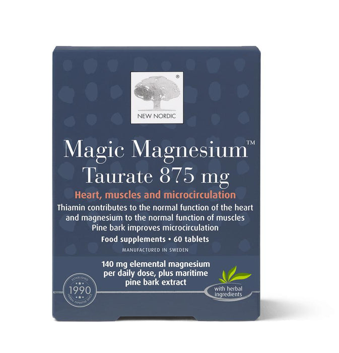 New Nordic Magic Magnesium Taurate 875mg 60 Tablets