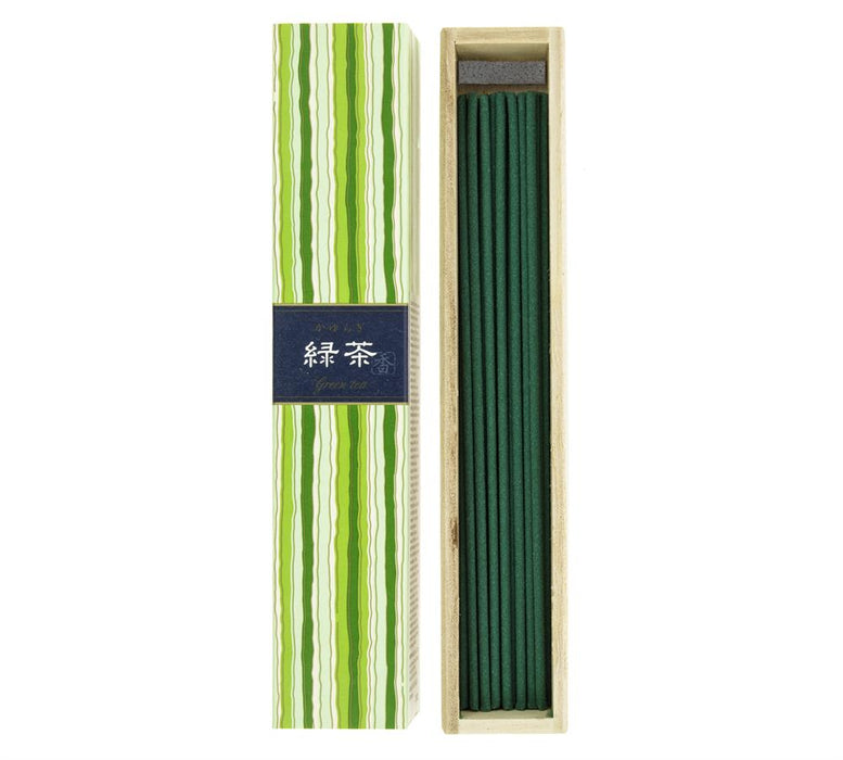 Nippon Kodo Kayuragi Incense Green Tea 40 Sticks