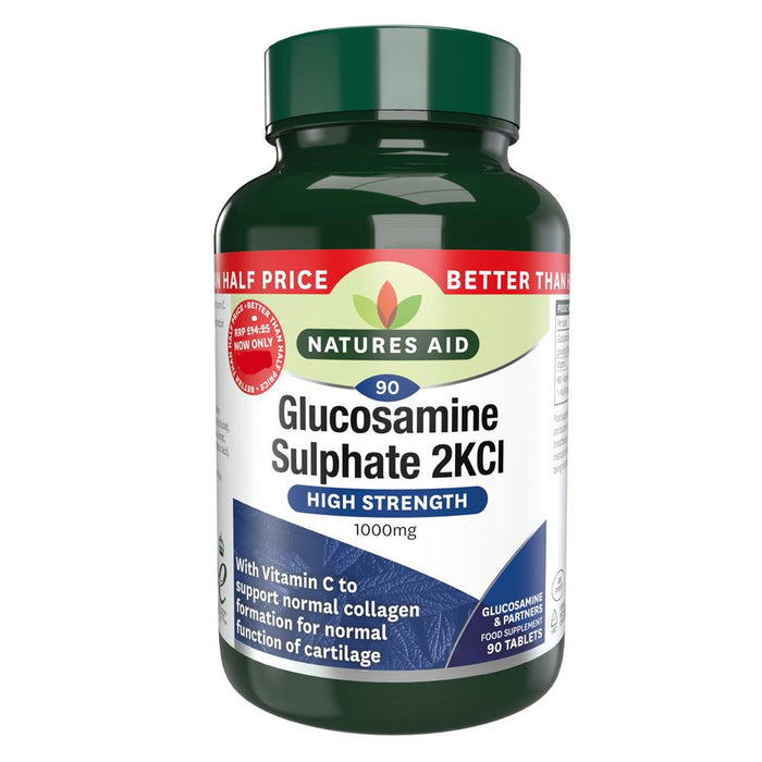 Natures Aid Glucosamine Sulphate 1000mg 90 Tablets