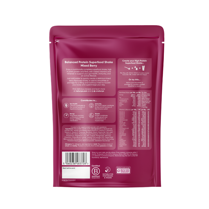 Naturya Balanced Protein Mixed Berry 550g
