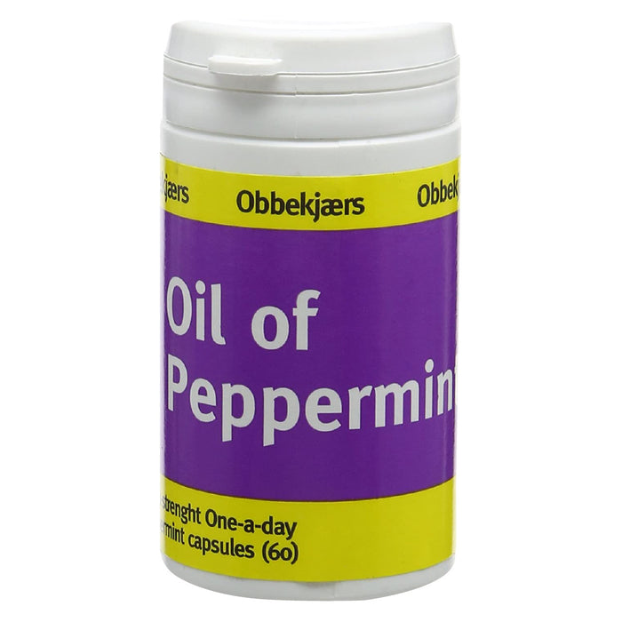 Obbekjaers Oil of Peppermint Extra Strength 60 Capsules