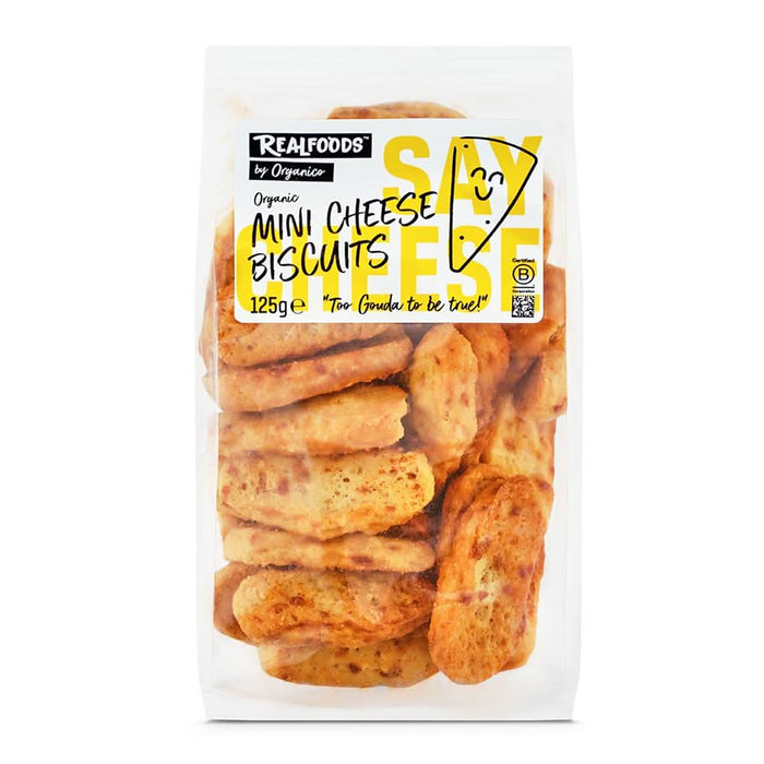 Realfoods by Organico Org Mini Cheese Biscuits 125g