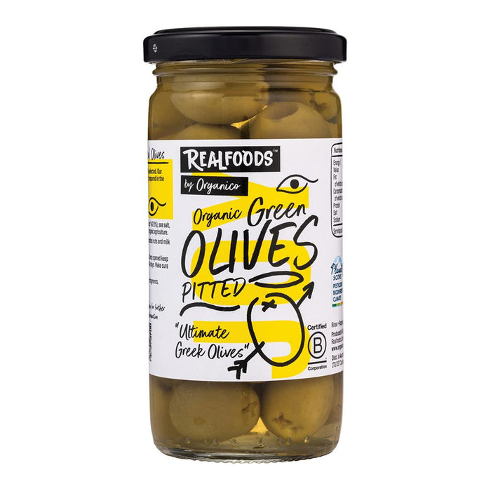 Organico Organic Green & Greek Olives 230g