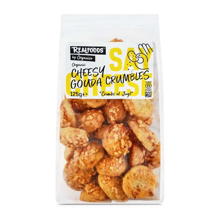 Realfoods by Organico Org Cheesy Gouda Crumbles 125g
