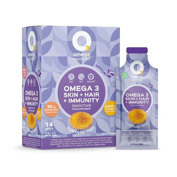 O3Omega Smoothies Skin Hair Immunity 14 Count 240g