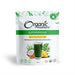 Organic Traditions Super Green Pineapple Coconut powder package featuring green drink and tropical fruit imagery