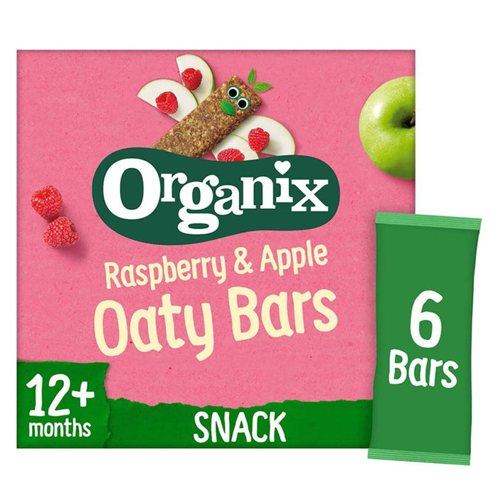 Organix Raspberry & Apricot Oaty Bar 6 x 23g