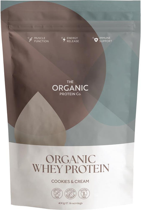 The Organic Protein Co Cookies & Cream Organic Whey 400g