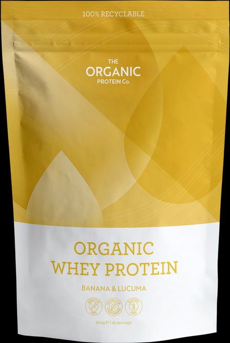 The Organic Protein Co Banana & Lucuma Oragnic Whey 600g