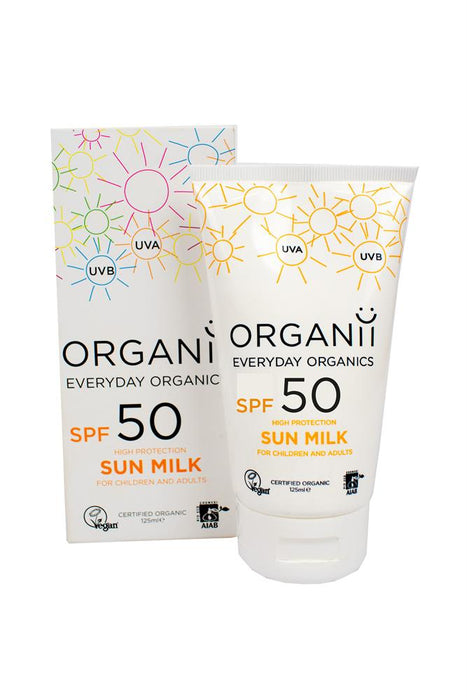 Organii SPF50 Sun Milk 125ml