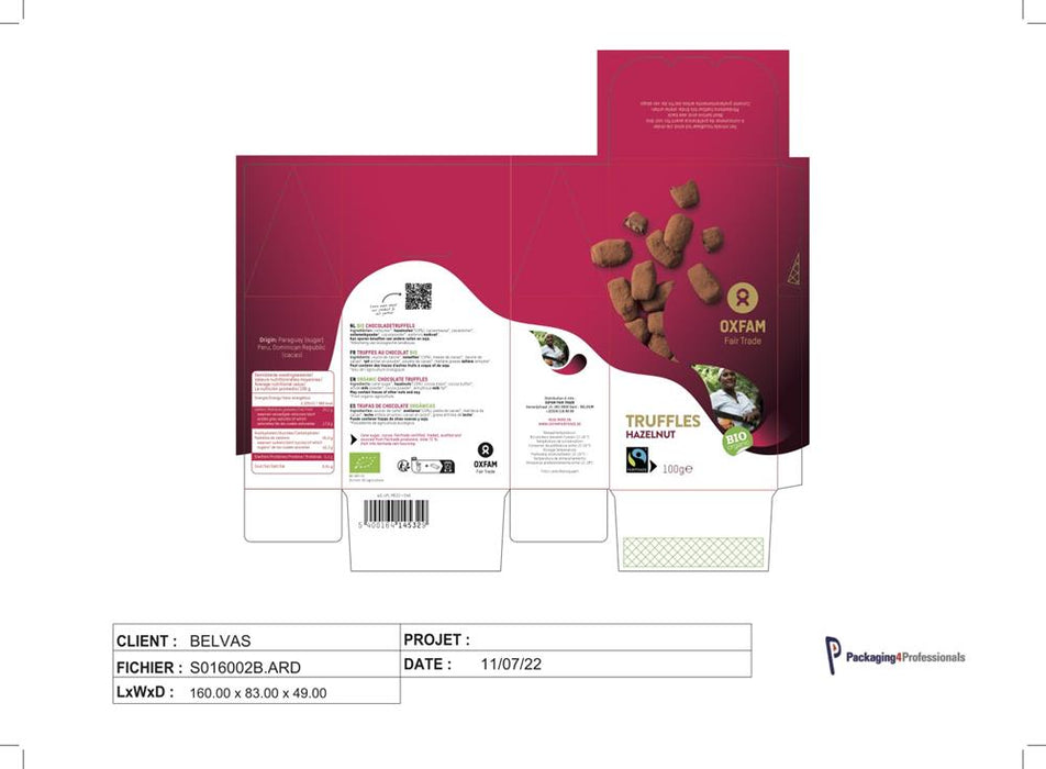 Oxfam Organic Chocolate Truffles 100g