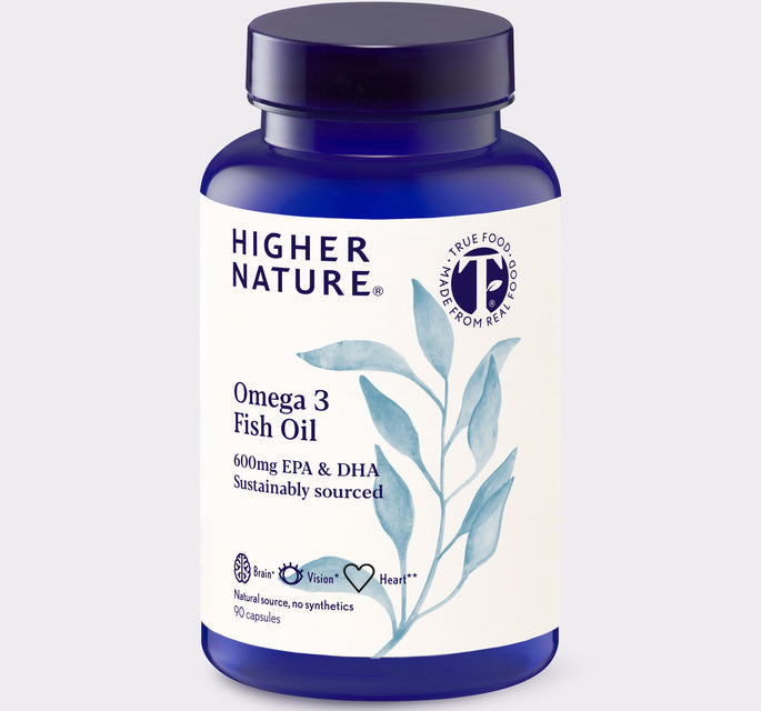 Higher Nature Fish Oil Omega 3 1000mg 90 Capsules