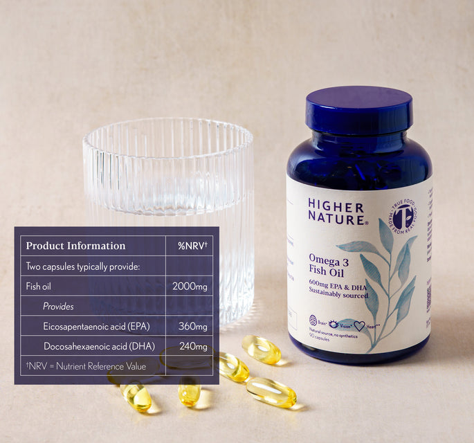 Higher Nature Fish Oil Omega 3 1000mg 90 Capsules