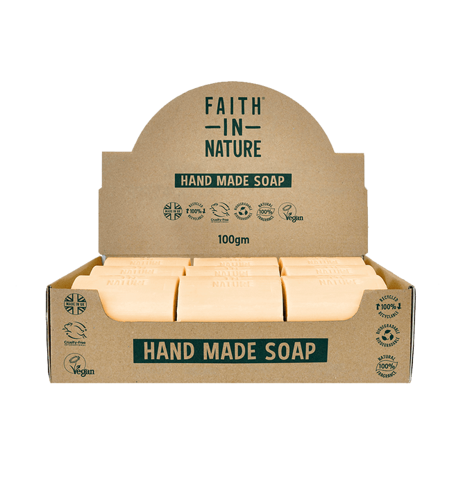 Faith in Nature Orange Soap Unwrapped 18 Box