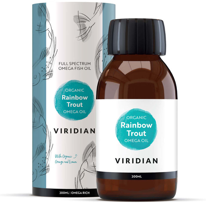 Viridian Scandinavian Rainbow Trout Oil 100% Organic 200ml