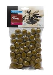 Parthenon Green Olives Vac Bag 250g