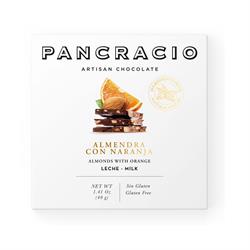 Pancracio Chocolate Almond & Orange Milk Choc Mini Bar 40g