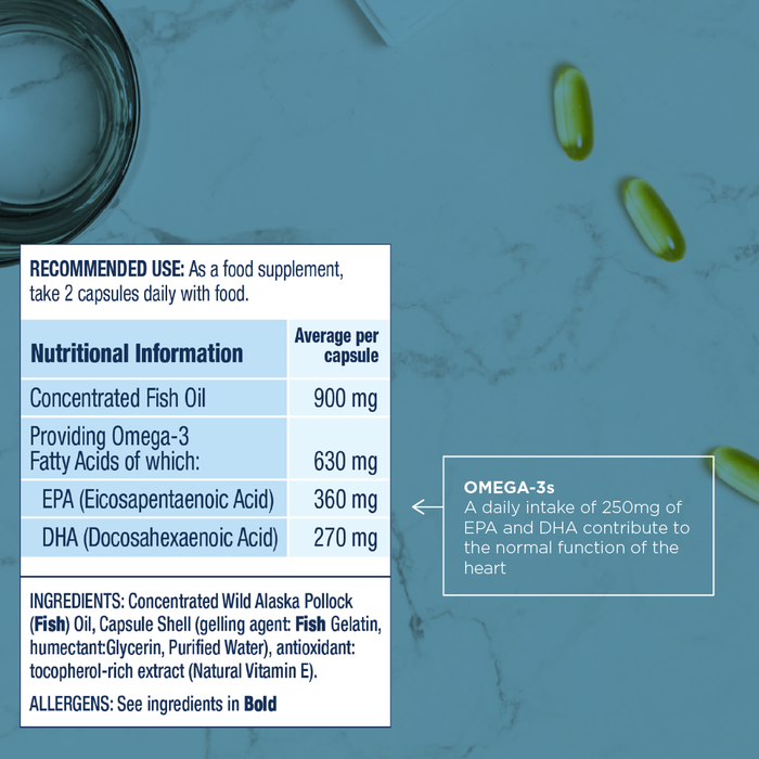 Wiley's Finest Peak EPA Fish Oil 1000mg - 60 Capsules