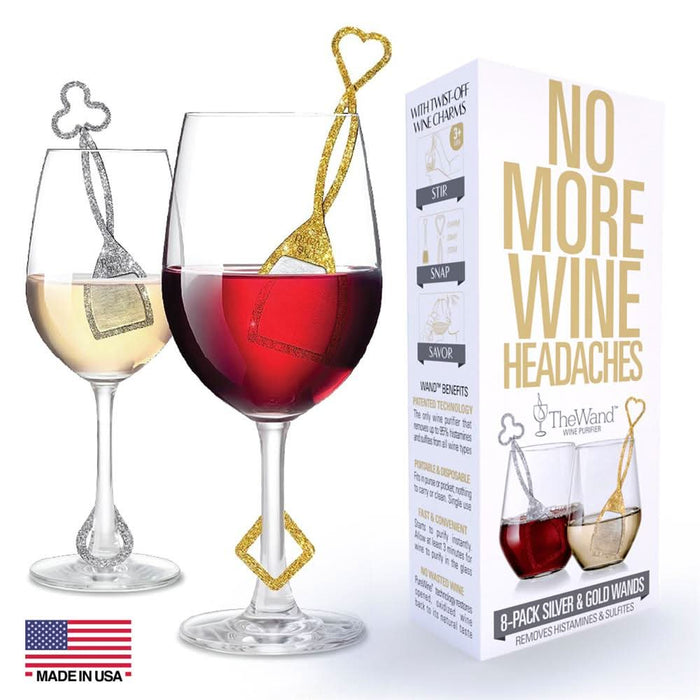 PureWine The Wand - Silver & Gold 8 Pack