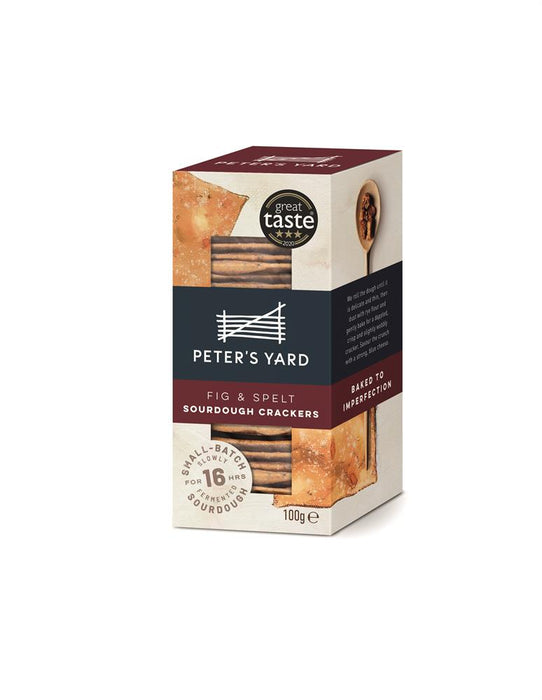 Peters Yard Fig & Spelt Sourdough Crackers 100g
