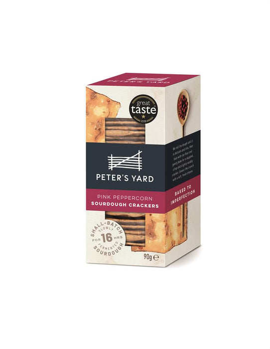 Peters Yard Pink Peppercorn Crackers 90g
