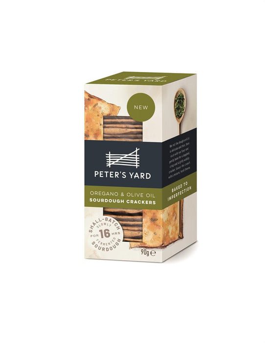 Peters Yard Oregano & Olive Oil Crackers 90g