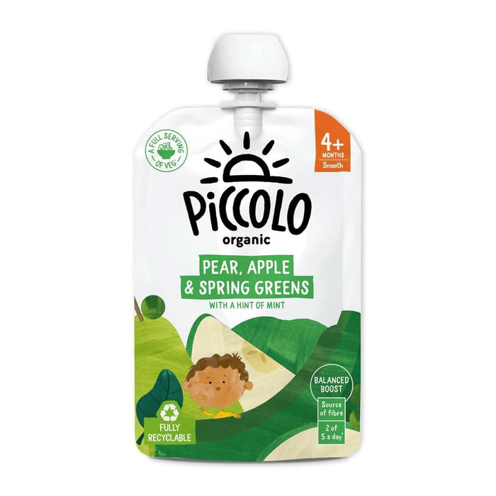 Piccolo Spring Greens Pear & Apple 100g