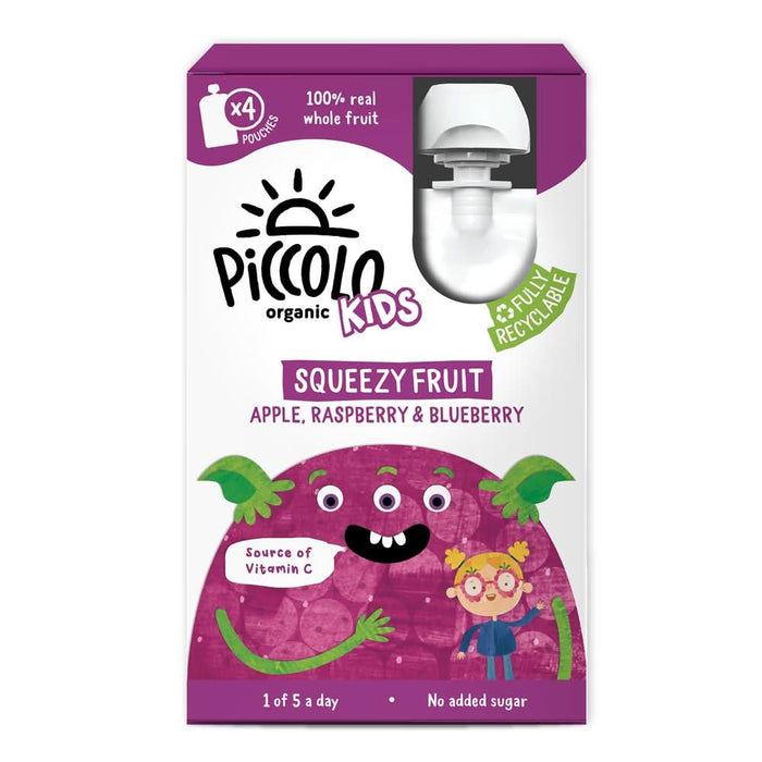 Piccolo Squeezy Fruit 4 x 90g