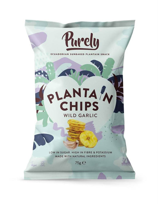 PURELY PLANTAIN Chips - Wild Garlic 75g
