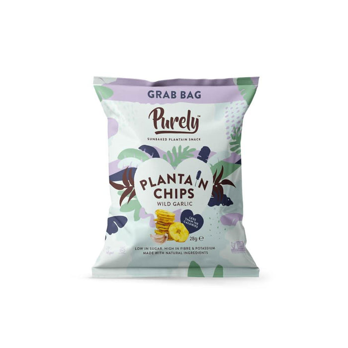 PURELY PLANTAIN Chips - Wild Garlic 28g