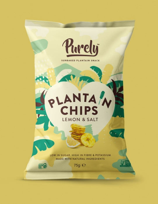 PURELY PLANTAIN Lemon & Salt Plantains 75g
