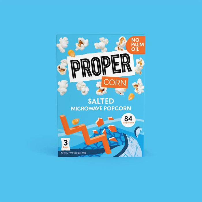 Propercorn Popcorn Salted Microwaveable 210g