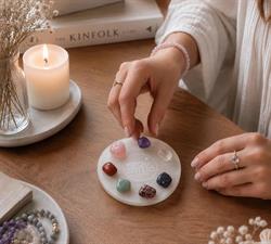 Psychic Sisters Selenite Charging Plate