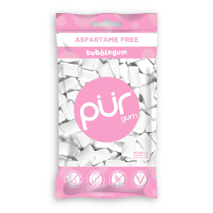 Pur Gum Bubblegum flavour Gum Bag 55 Pieces