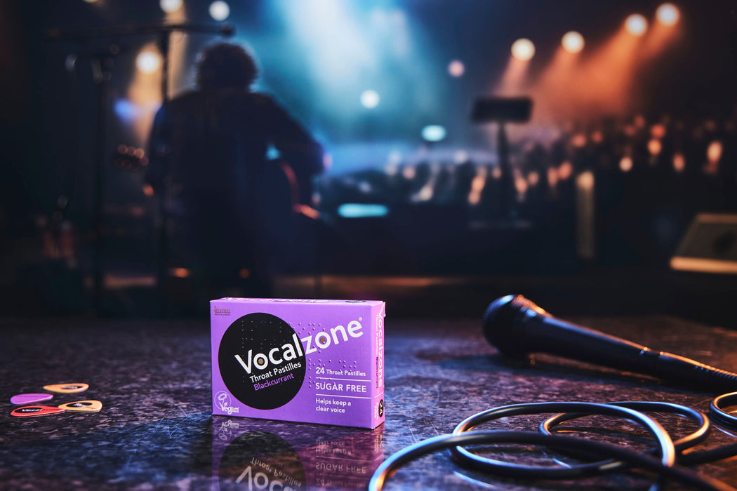 Vocalzone Blackcurrant Throat Pastilles - Sugar-Free x 24