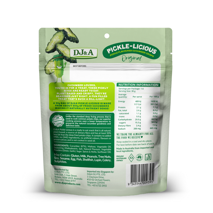 DJ & A Pickle-licious 50g