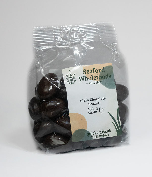 Seaford Wholefoods Plain Chocolate Brazils 400g