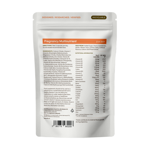 DRV+ Pregnancy Multinutrient 60 Capsules - image 2