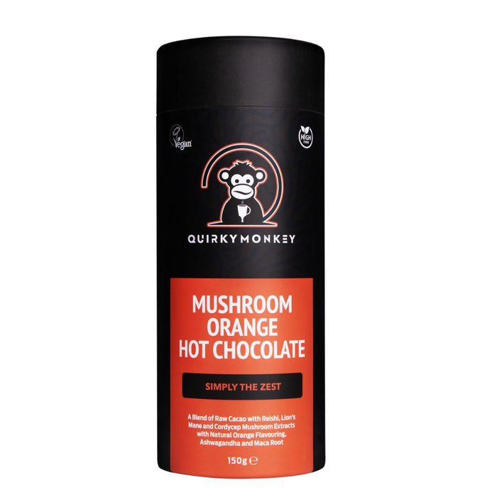 Quirky Monkey Mushroom Orange Hot Chocolate 150g