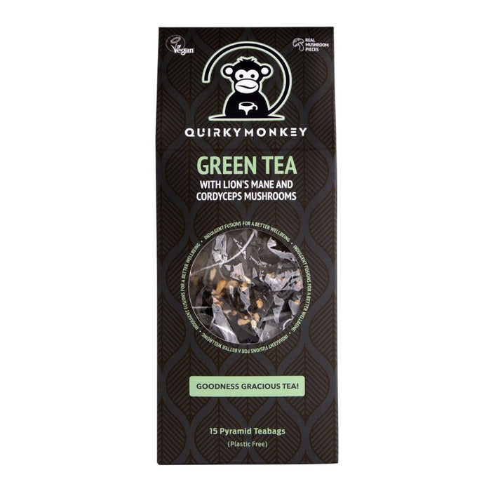 Quirky Monkey Green Tea with Lion's Mane 15 Tea Bags