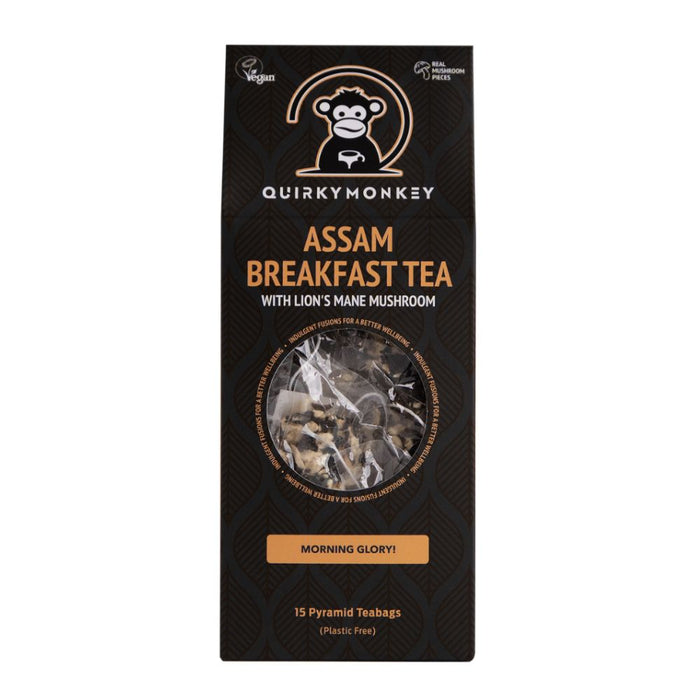 Quirky Monkey Breakfast Tea with Lion's Mane 15 Tea Bags