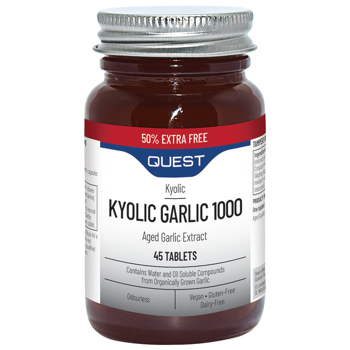 Quest Kyolic Garlic 1000mg Extract 45 Tablets