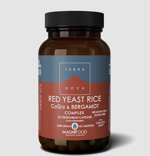 Terranova Red Yeast Rice, Co-Q-10 & Bergamot Complex 50 Capsules
