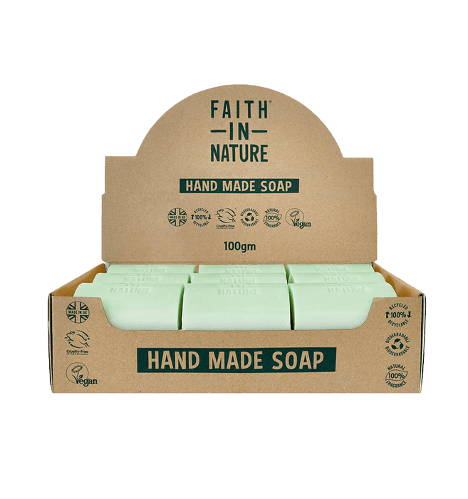 Faith in Nature Rosemary Soap Unwrapped 18 Box