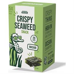 Seaweed Rocks Crispy Seaweed Snack Wasabi 5 snacks of 4.5g