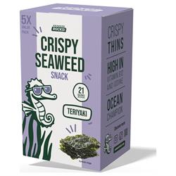 Seaweed Rocks Crispy Seaweed Snack - Teriyaki - 5 snacks of 4.5 g
