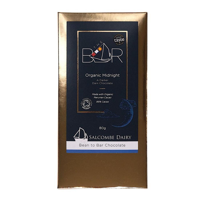 Salcombe Dairy Midnight Organic Chocolate Bar 80g