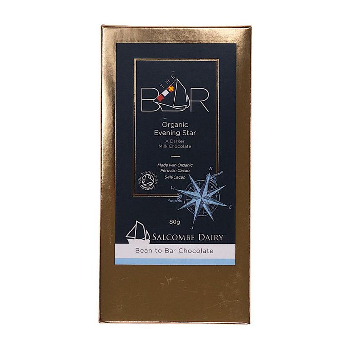 Salcombe Dairy Evening Star Organic Choc 80g