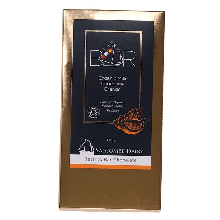 Salcombe Dairy Milk Orange Organic Choc Bar 80g