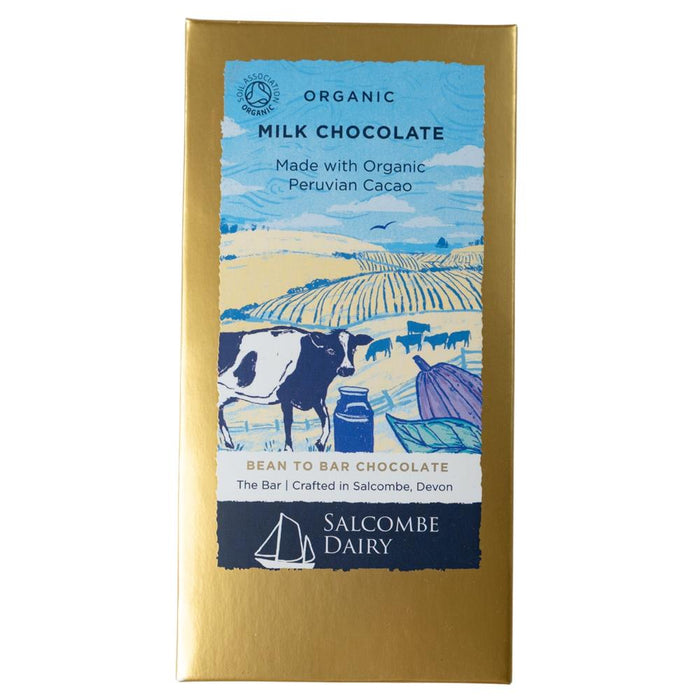 Salcombe Dairy Organic Milk Chocolate Bar 75g